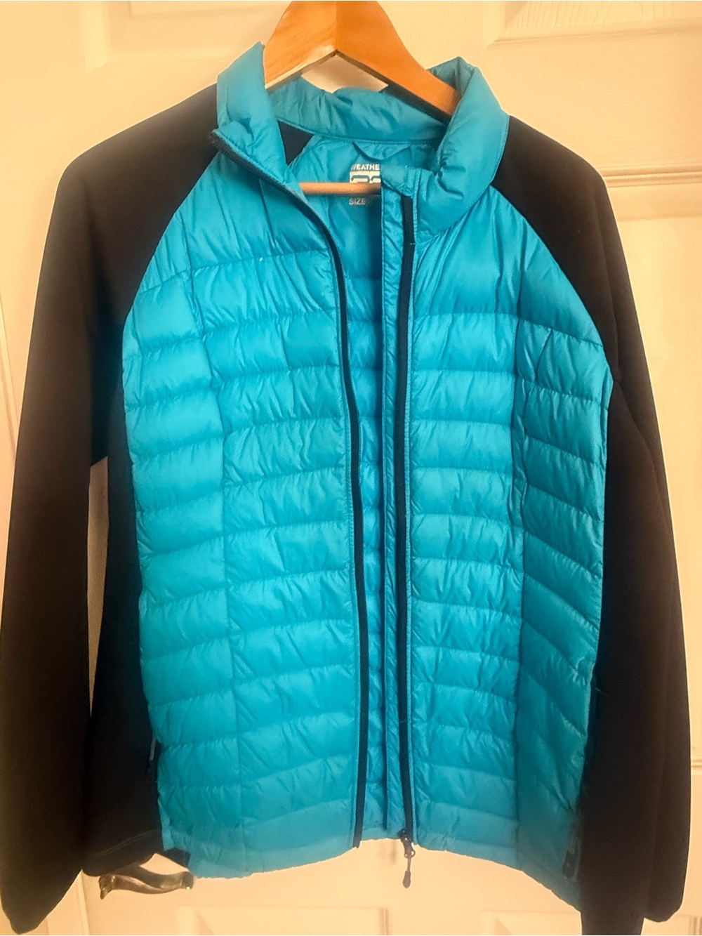 32 Degree Men's or woman’s Teal Quilted Hybrid Jacket - Lightweight down Coat